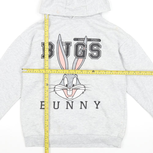 Looney Tunes Girls Grey Hooded Bugs Bunny Sweatshirt 12-13 Years