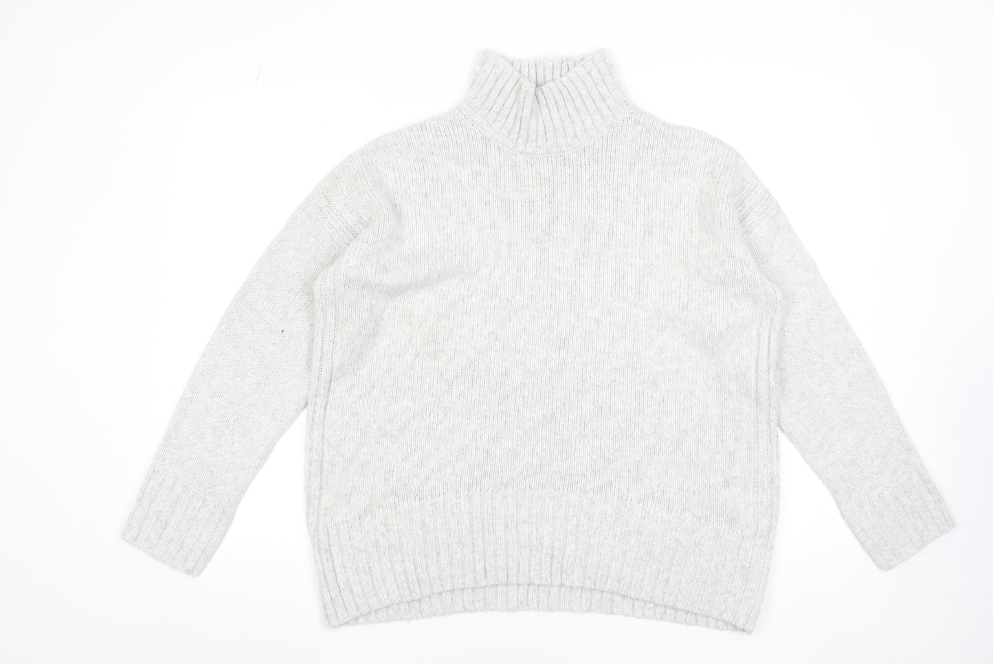 Dunnes Stores Women's Grey Roll Neck Pullover Jumper Size 12