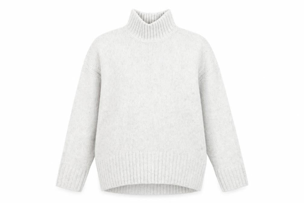 Front view of Dunnes Women's Grey Roll Neck jumper, size 12