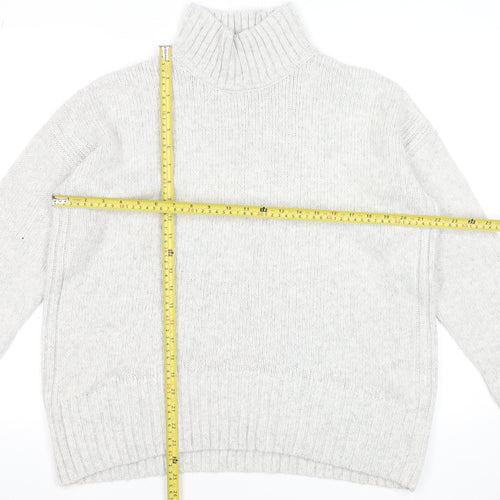 Dunnes Stores Women's Grey Roll Neck Pullover Jumper Size 12