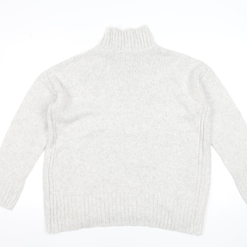 Dunnes Stores Women's Grey Roll Neck Pullover Jumper Size 12