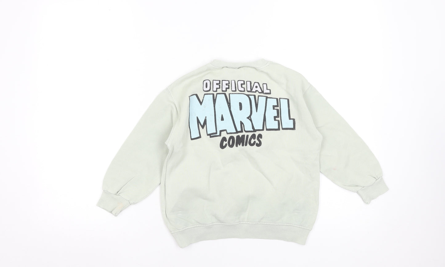 Zara Boys Green Marvel Comics Pullover Sweatshirt 5 Years