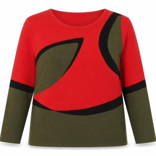 Gollehaug Women’s Multicoloured Geometric Knit Jumper Size 16