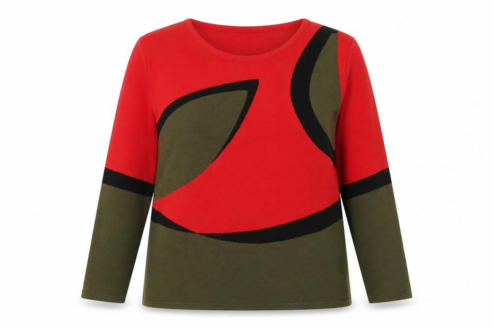 Gollehaug Women’s Multicoloured Geometric Knit Jumper Size 16