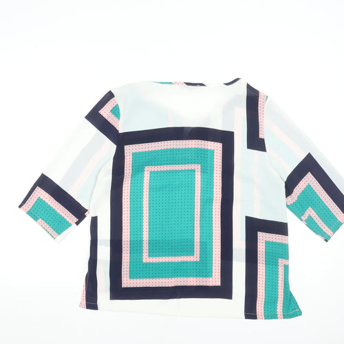 Sweet Miss Women's Multicoloured Geometric Tunic Blouse Size S
