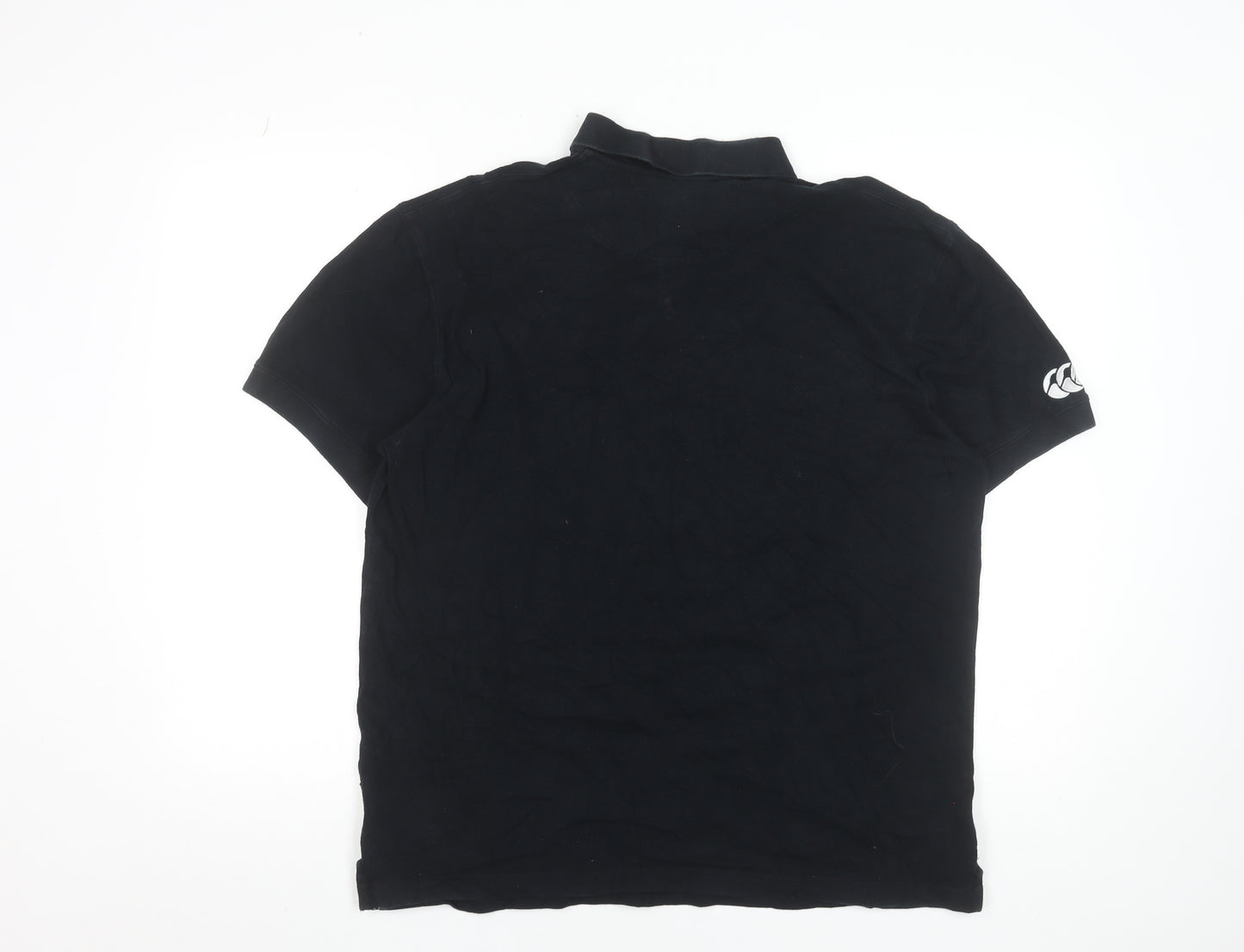 Canterbury Men’s Black Rugby World Cup 2011 Polo Shirt Size L
