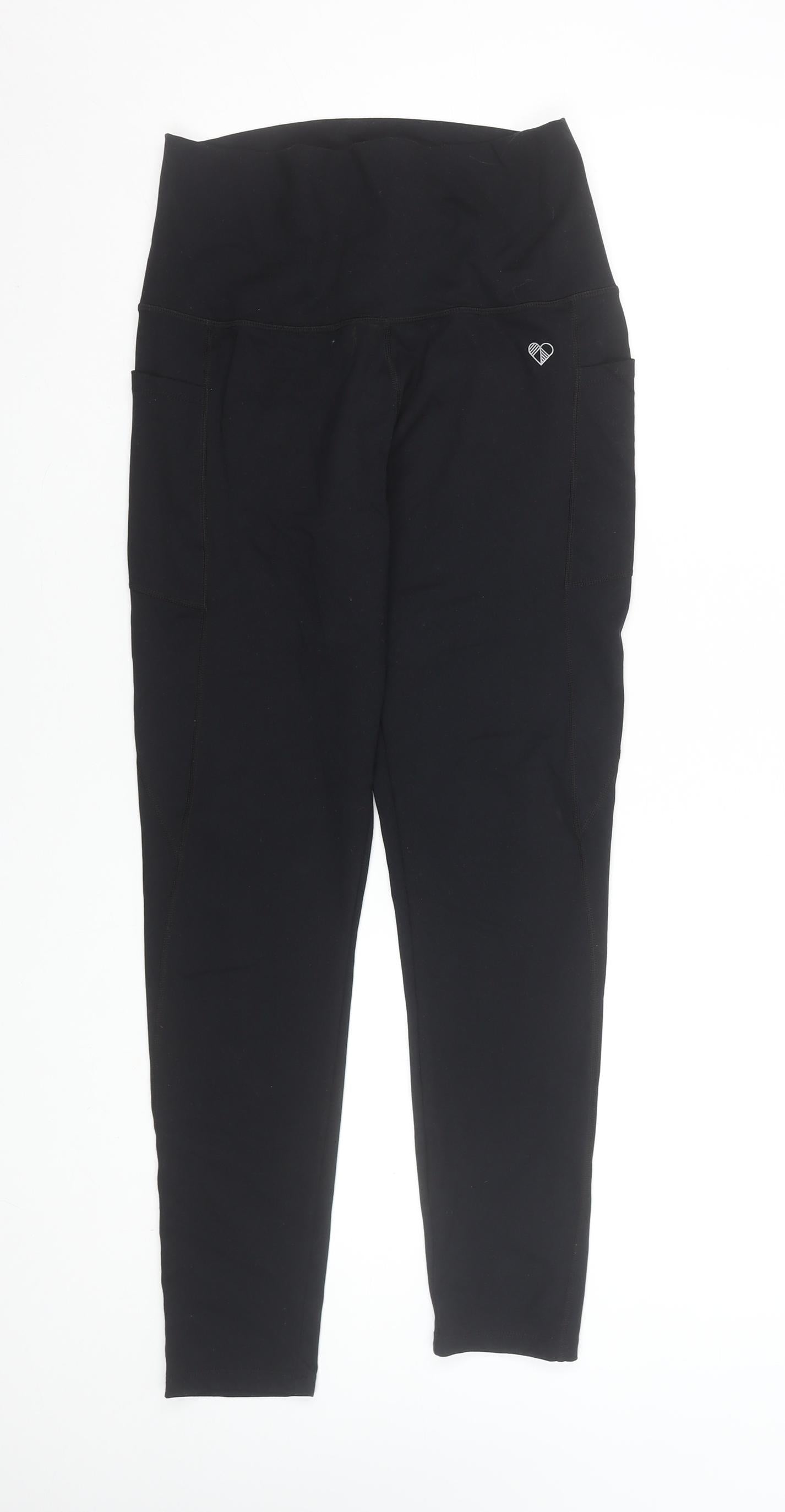 Peachylean Womens Black L Leggings Activewear Yoga Gym Trousers