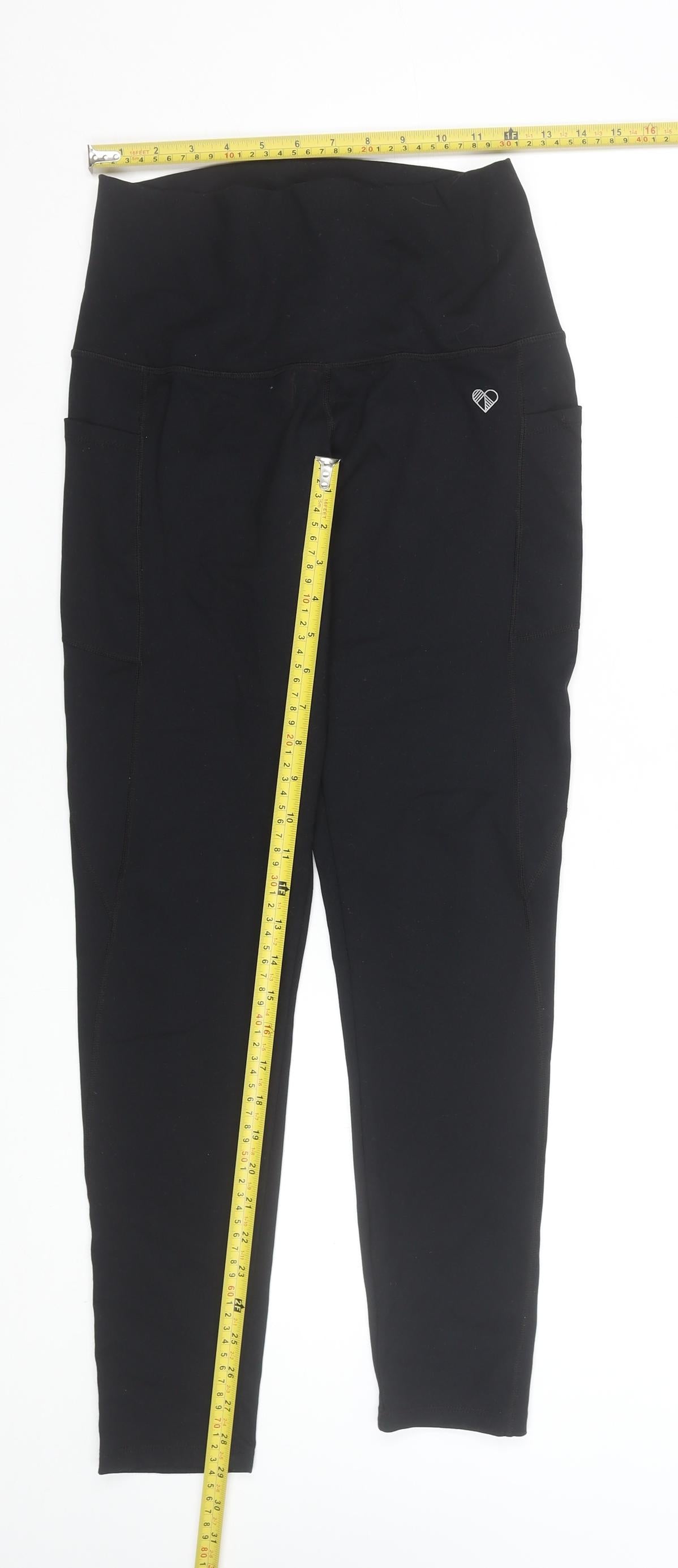 Peachylean Womens Black L Leggings Activewear Yoga Gym Trousers