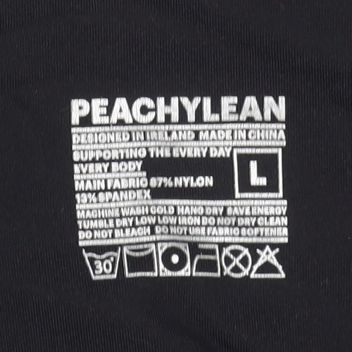 Peachylean Womens Black L Leggings Activewear Yoga Gym Trousers