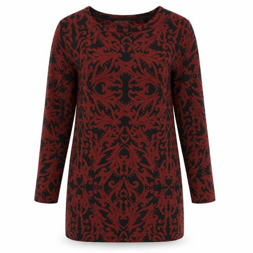 Marks and Spencer Women Red Knit Shift Dress Size 12 Long Sleeve