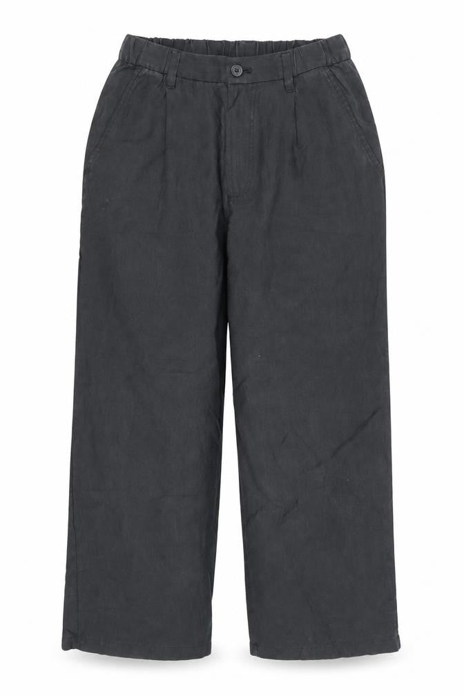 Zara Women Black Size S Cropped Wide-Leg Trousers