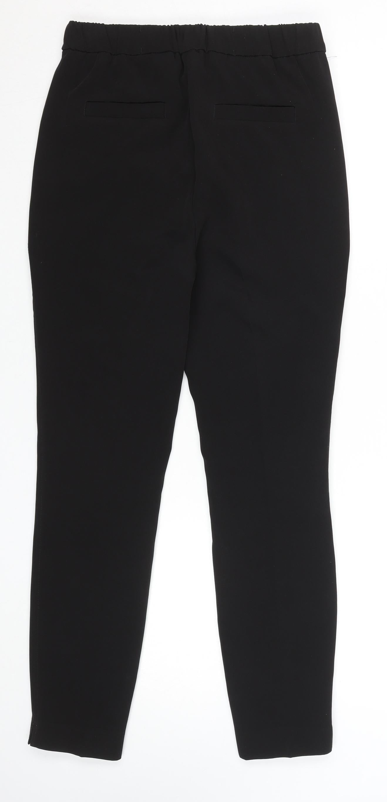 Next Women Black Slim Fit Stretch Trousers Size 8R Workwear Style