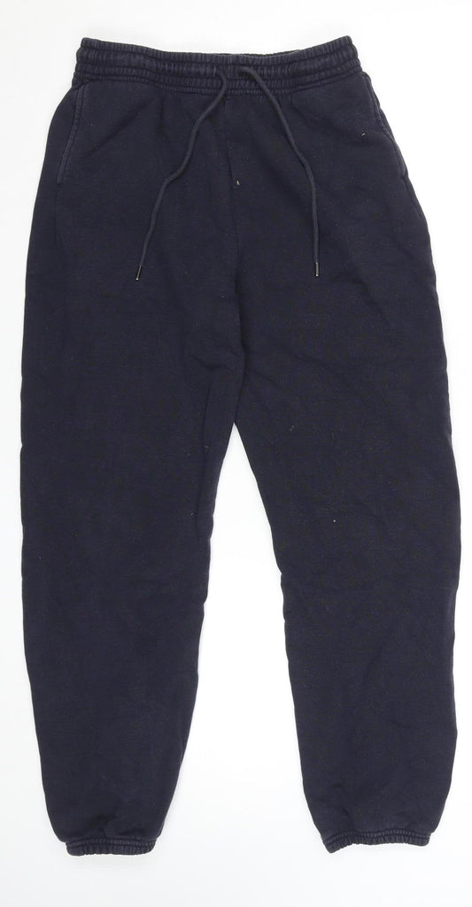 Uniqlo Men’s Black Fleece Jogger Sweatpants Medium Regular Fit Drawstring Waist