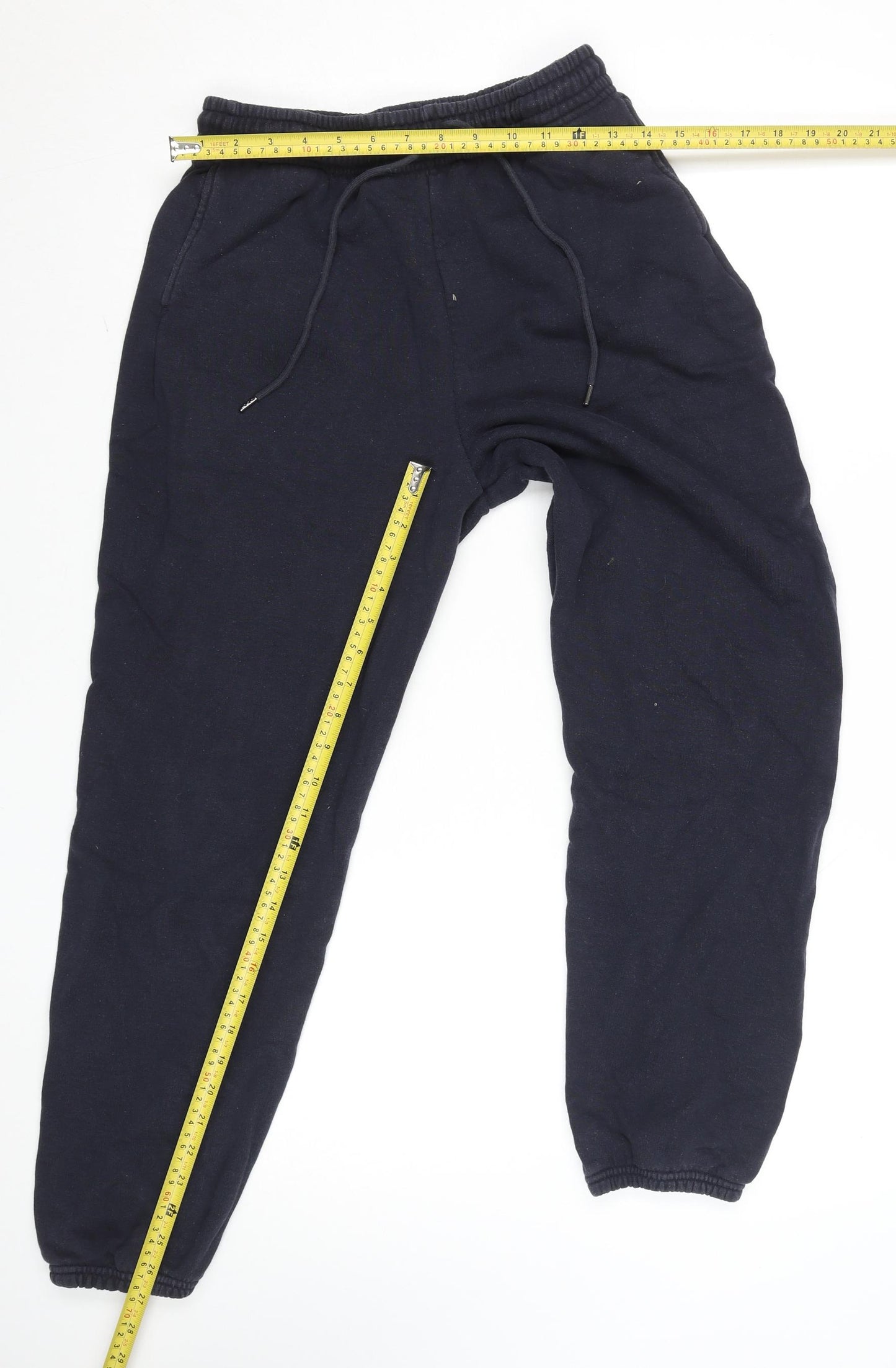 Uniqlo Men’s Black Fleece Jogger Sweatpants Medium Regular Fit Drawstring Waist