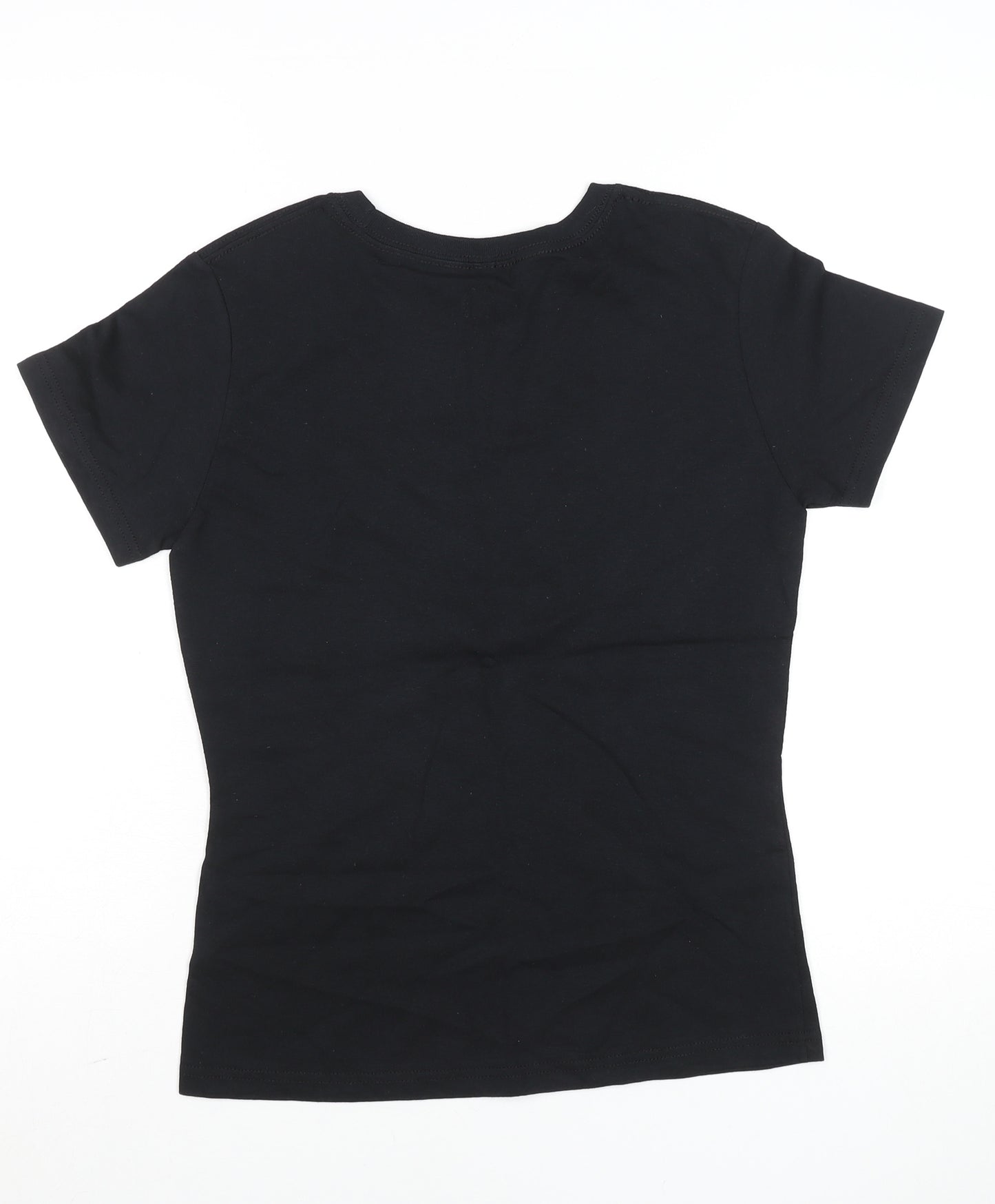 Tropical Relax Womens Black Cotton Cozumel T-Shirt M Short Sleeve