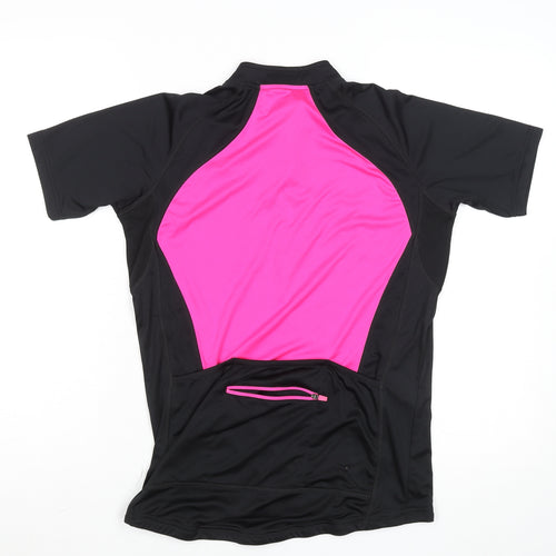 St. Bernard Men’s Pink Cycling Jersey T-Shirt Medium 1/4 Zip