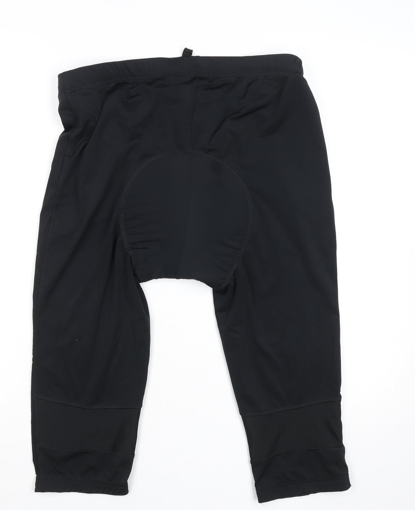 Crivit Men’s Black L Compression Cycling Leggings Breathable Padded