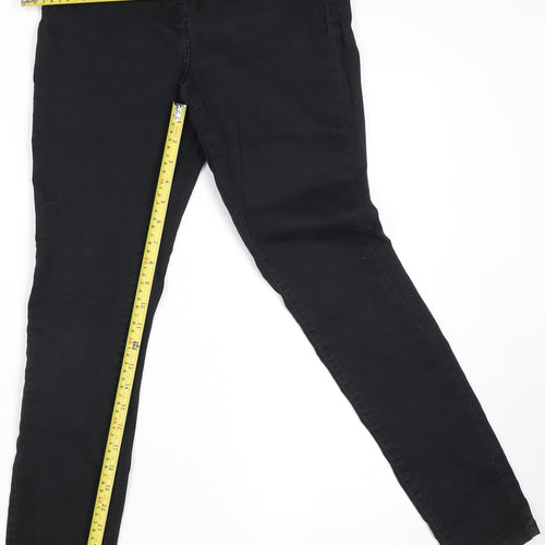 Next Women's Black Mid Rise Jegging Jeans Size 10 Regular Stretch Denim
