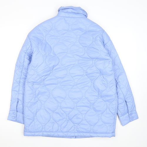 Primark Women’s Blue Quilted Mid-Length Jacket XS