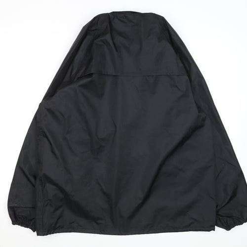 Footpath Men's Black Waterproof Windbreaker Jacket Size M Outdoor PVC
