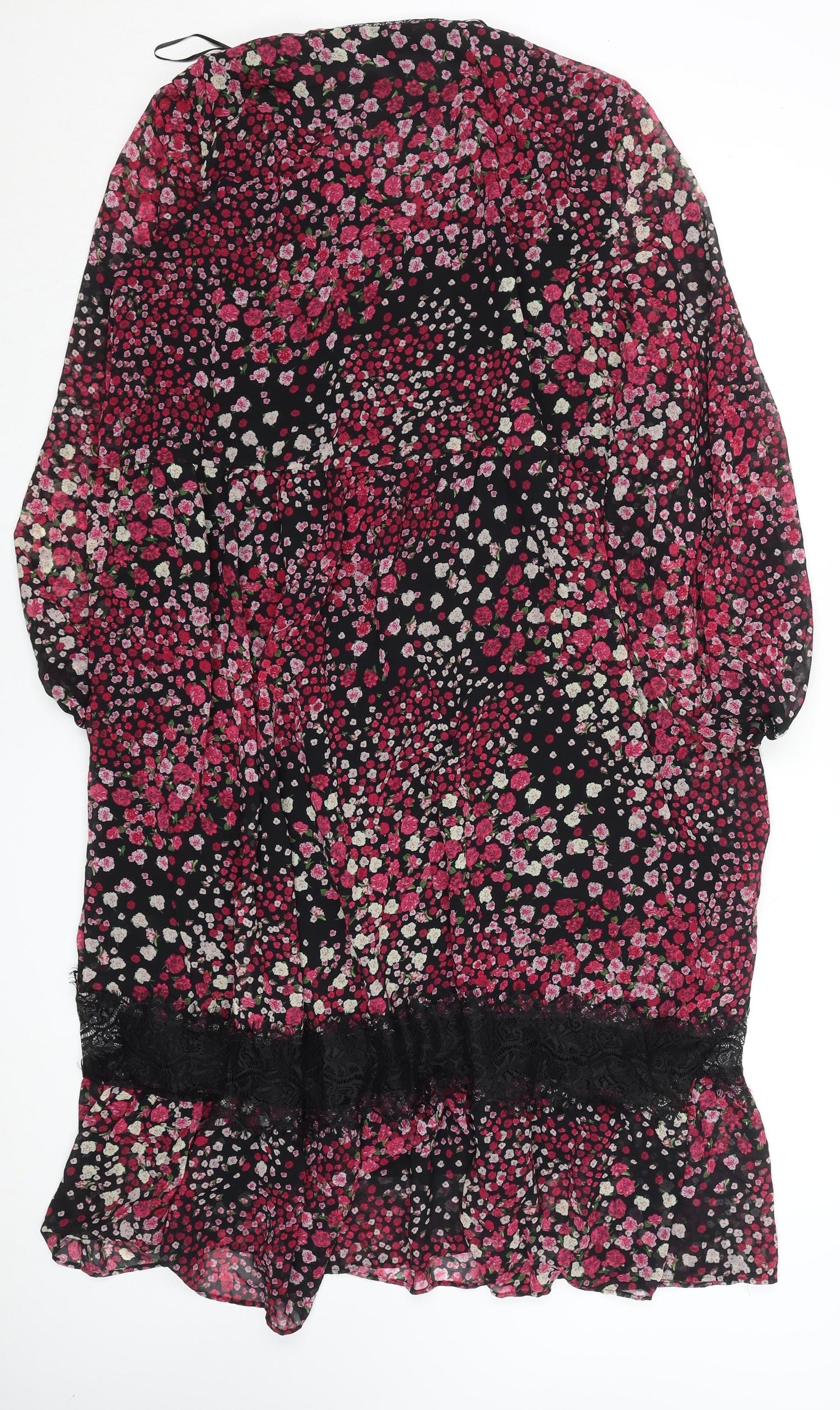Gallery Women’s Multicoloured Floral Lace Fit & Flare Dress XL