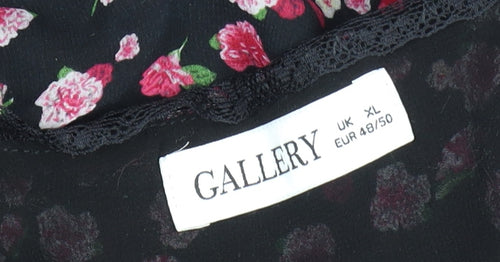 Gallery Women’s Multicoloured Floral Lace Fit & Flare Dress XL