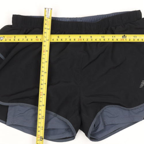 New Balance Womens Black XS Running Shorts Lightweight Quick Dry