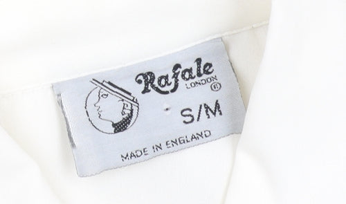 Rafale London Women's Ivory Embroidered Long Sleeve Blouse S