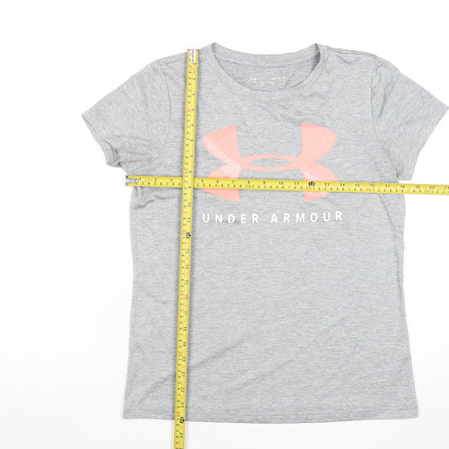 Under Armour Women’s Grey Short Sleeve Sports T-Shirt Size S