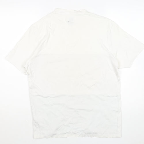 River Island Men's Multicoloured Colourblock Cotton Crew Neck T-Shirt M