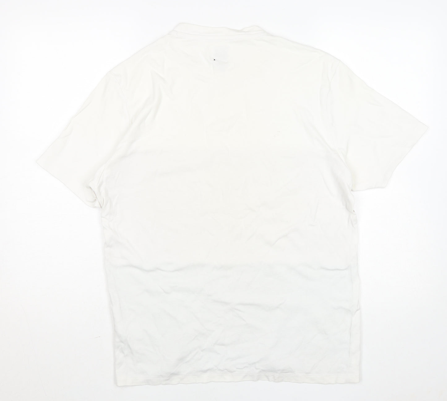 River Island Men's Multicoloured Colourblock Cotton Crew Neck T-Shirt M