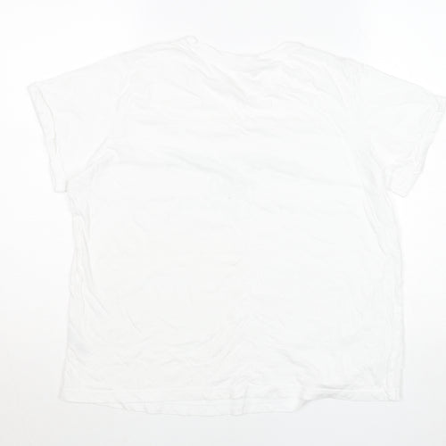 Dunnes Stores Men's White L Graphic Cote D'Azur 1980 T-Shirt