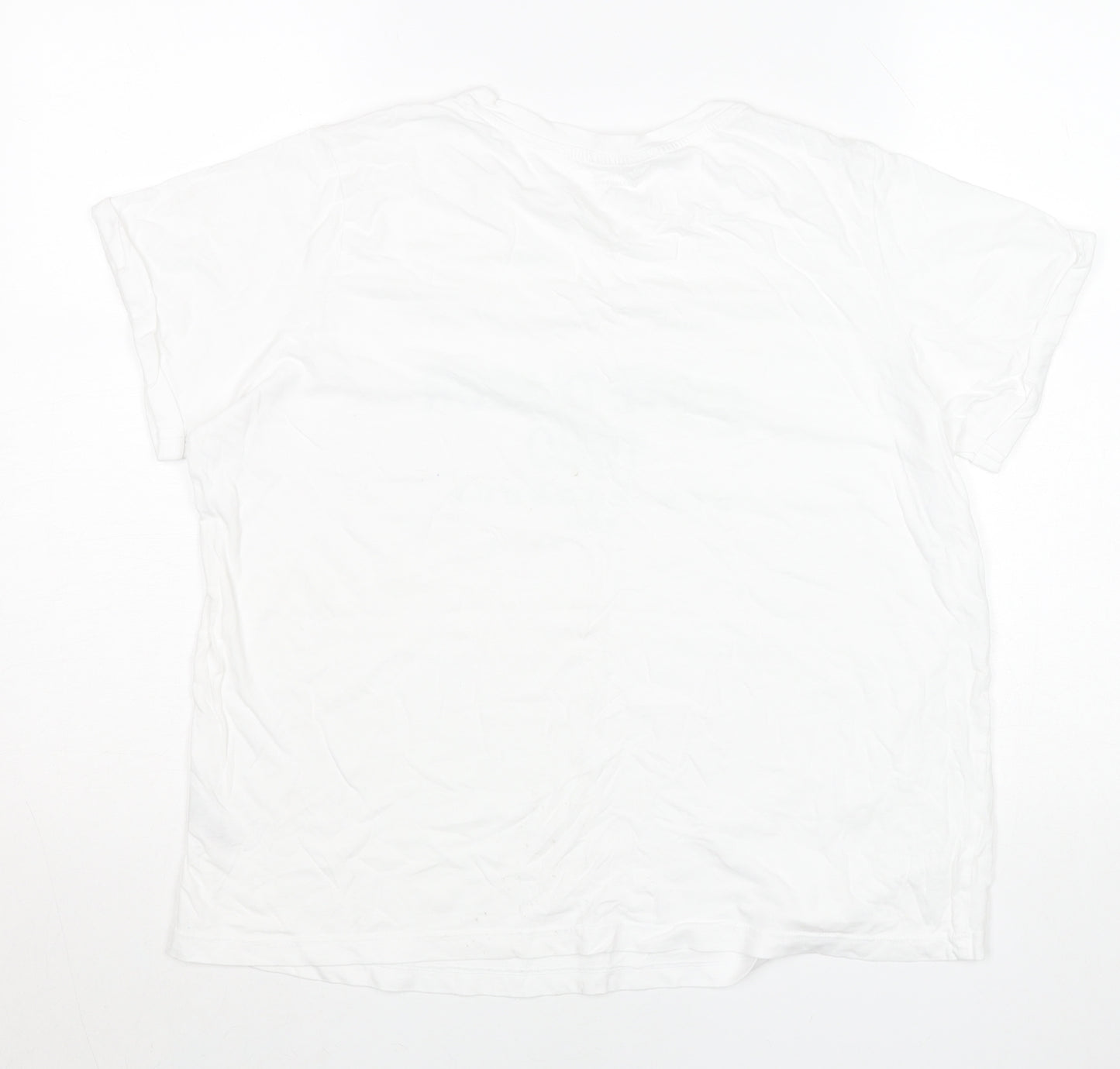 Dunnes Stores Men's White L Graphic Cote D'Azur 1980 T-Shirt