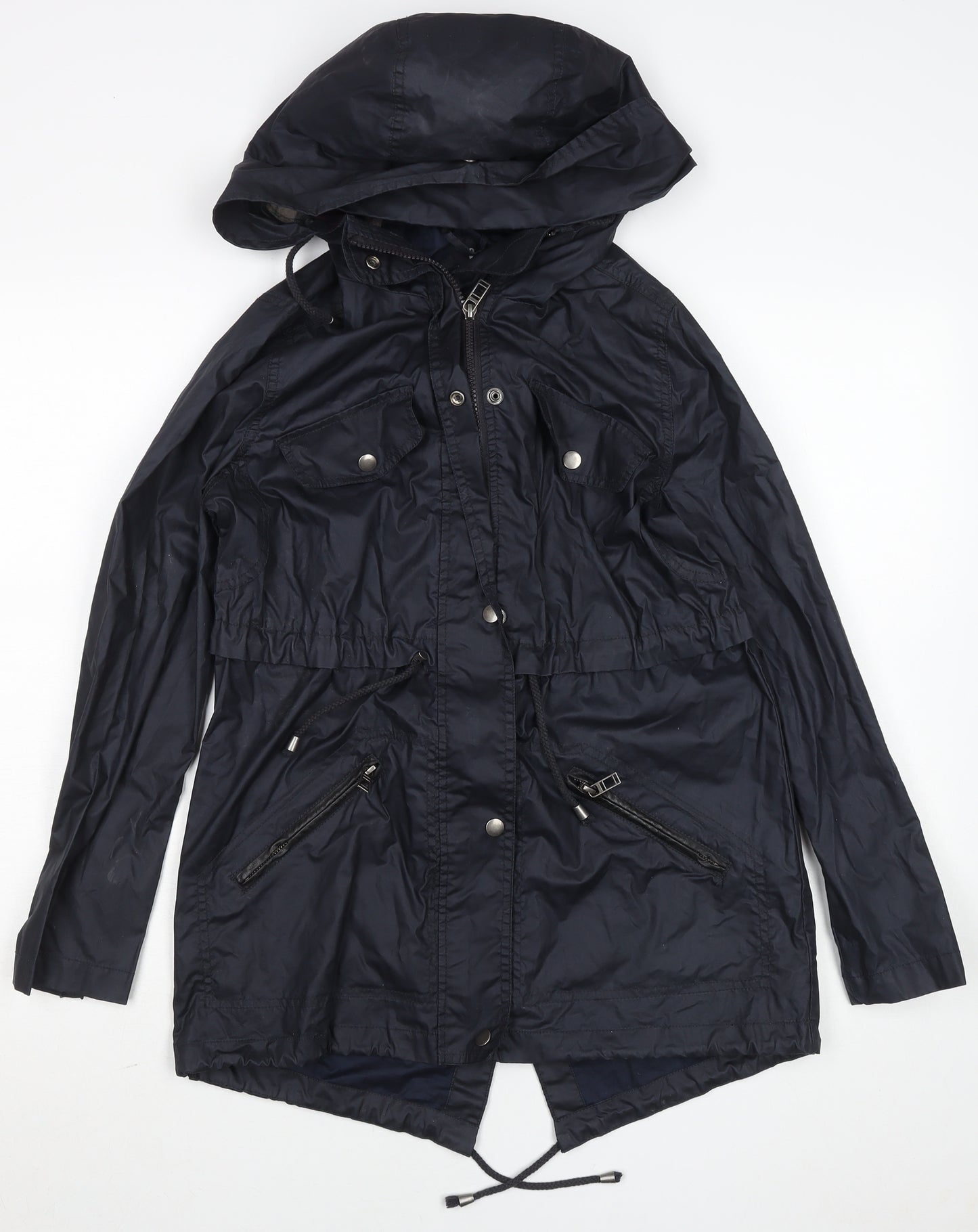 Atmosphere Women’s Black Hooded Parka Jacket Size 6