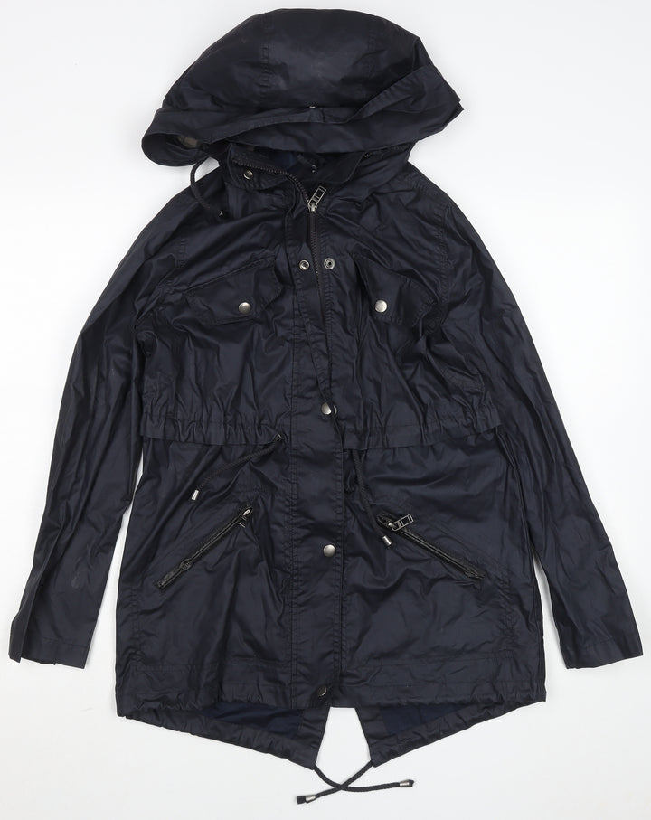 Atmosphere Women’s Black Hooded Parka Jacket Size 6