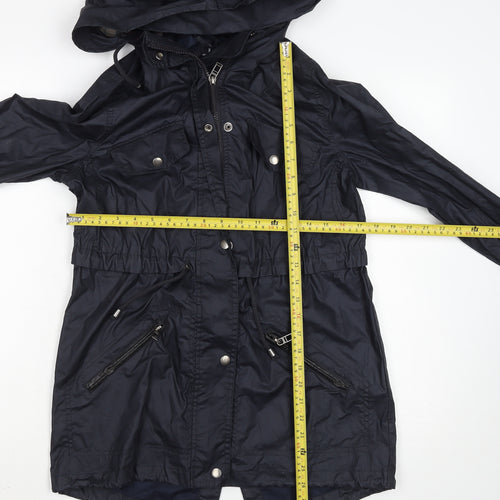 Atmosphere Women’s Black Hooded Parka Jacket Size 6