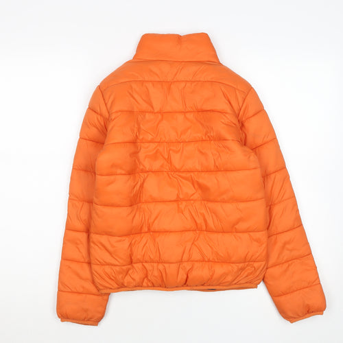 Pepperts Boys Orange Puffer Jacket 11 Years Lightweight Winter Coat