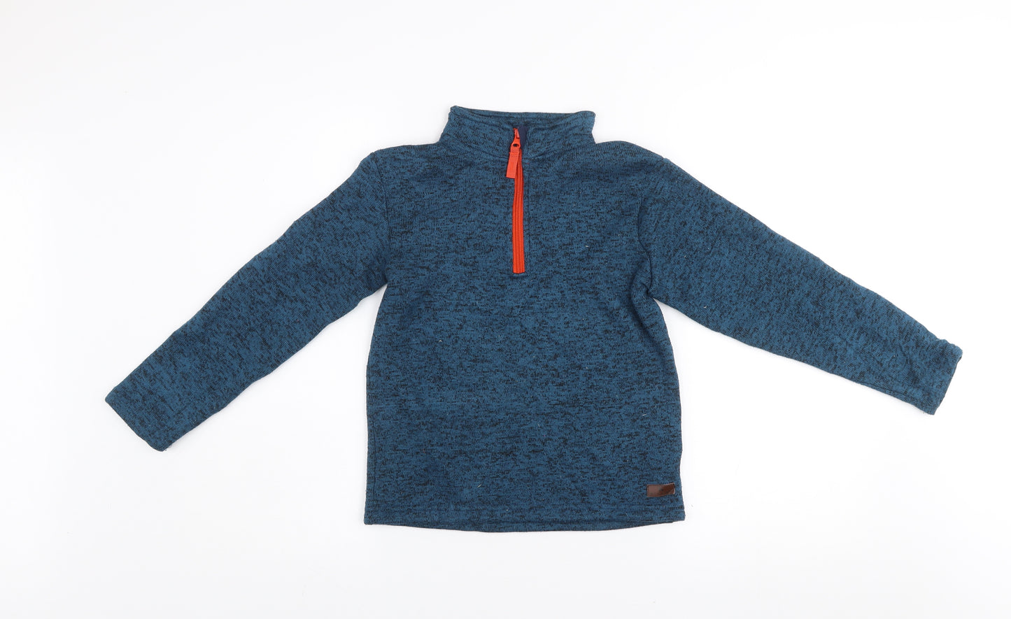 Hi Gear Boys Blue 1/4 Zip Fleece Jacket 7-8 Years Polyester Outdoor Layer