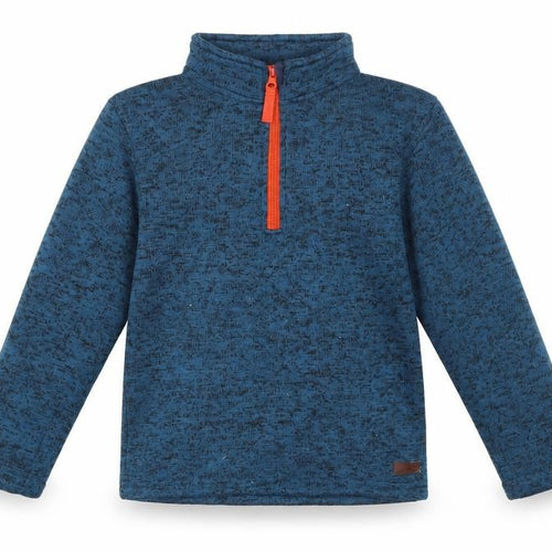 Hi Gear Boys Blue 1/4 Zip Fleece Jacket 7-8 Years Polyester Outdoor Layer