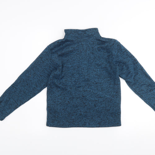 Hi Gear Boys Blue 1/4 Zip Fleece Jacket 7-8 Years Polyester Outdoor Layer