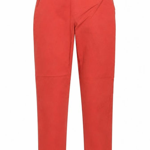 Uniqlo Women’s Red XS Chino Trousers Cotton Blend Slim Fit