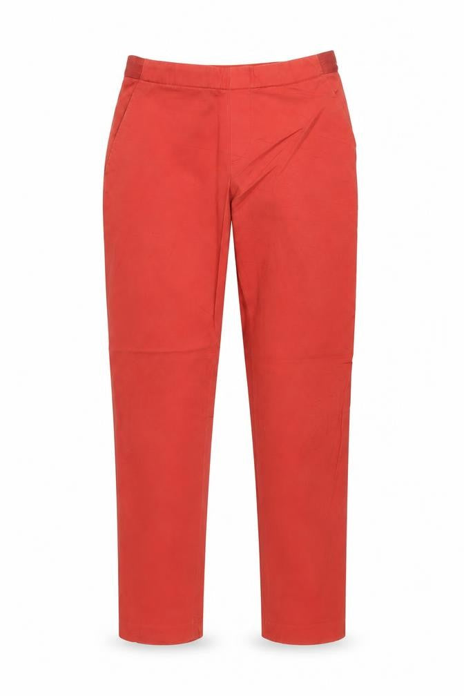 Uniqlo Women’s Red XS Chino Trousers Cotton Blend Slim Fit