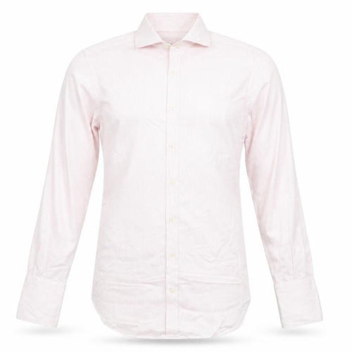 Marks and Spencer Men's Pink Striped Tailored Fit Non-Iron Dress Shirt 14.5in
