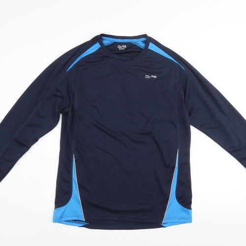 Dunnes Stores XLR8 Men's Blue Long Sleeve Athletic Running Top Size M