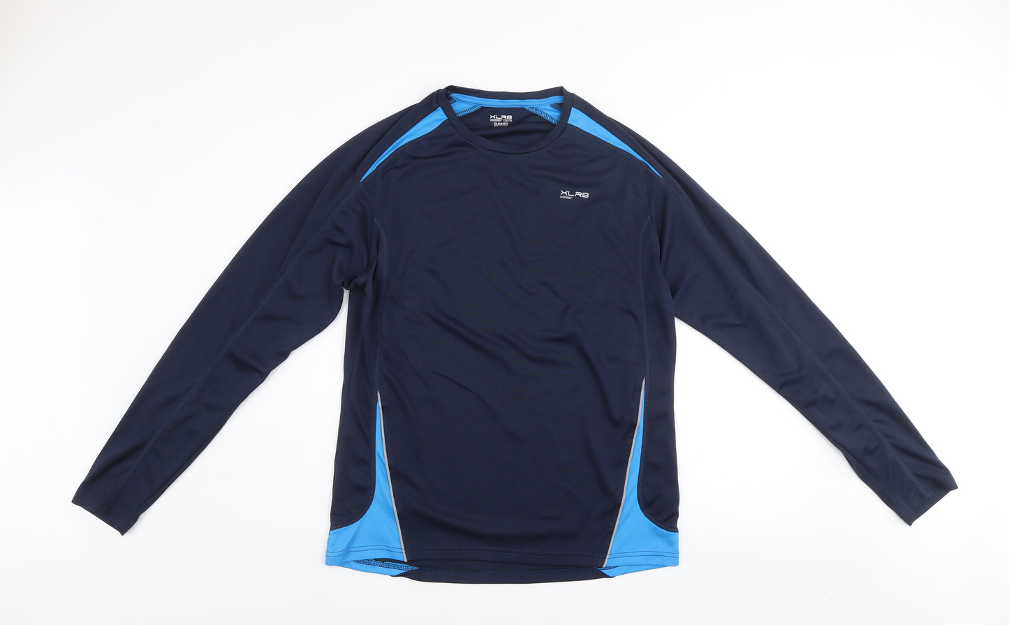 Dunnes Stores XLR8 Men's Blue Long Sleeve Athletic Running Top Size M