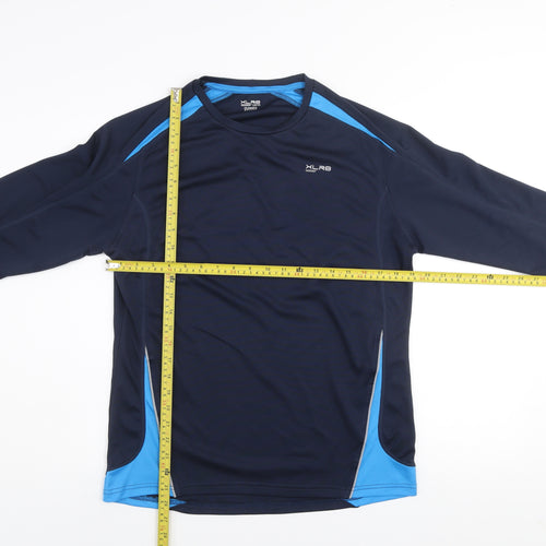 Dunnes Stores XLR8 Men's Blue Long Sleeve Athletic Running Top Size M