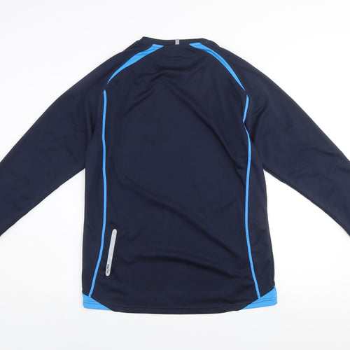 Dunnes Stores XLR8 Men's Blue Long Sleeve Athletic Running Top Size M