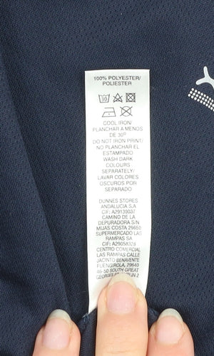 Dunnes Stores XLR8 Men's Blue Long Sleeve Athletic Running Top Size M