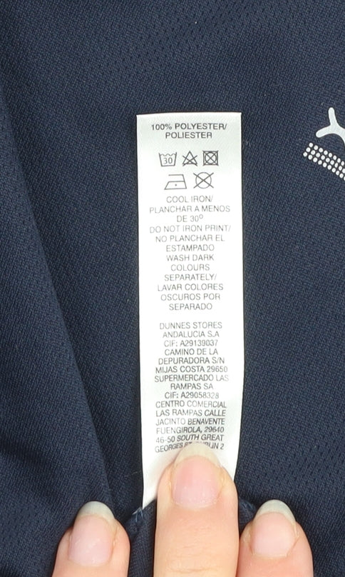 Dunnes Stores XLR8 Men's Blue Long Sleeve Athletic Running Top Size M