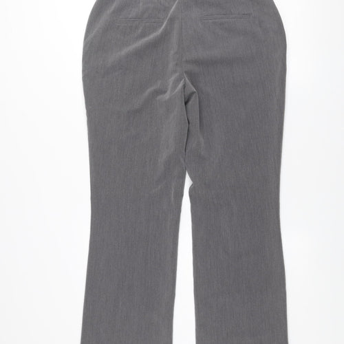 Dunnes Women Grey Size 12 Bootcut Dress Pants Trousers